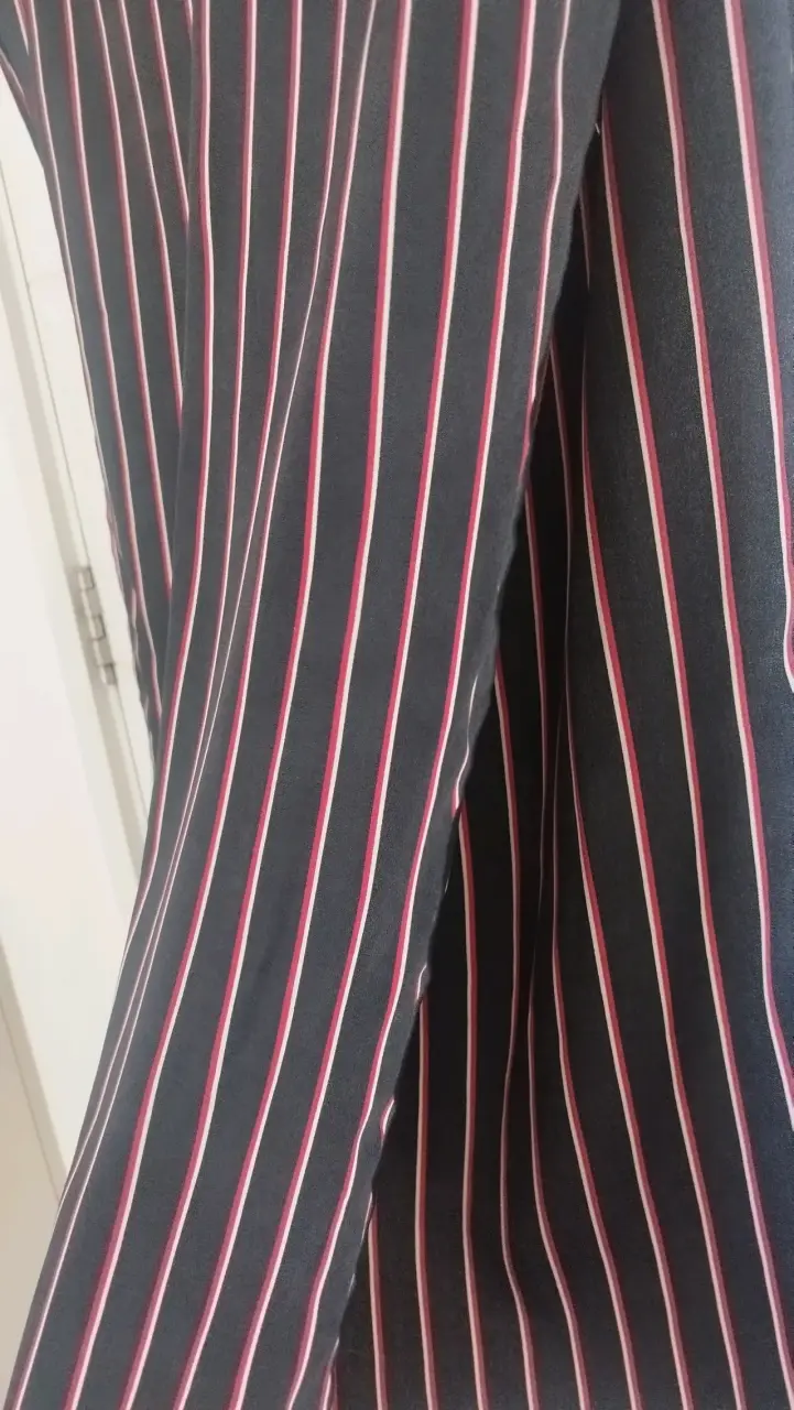 Pantalones anchos de rayas para mujer - 4
