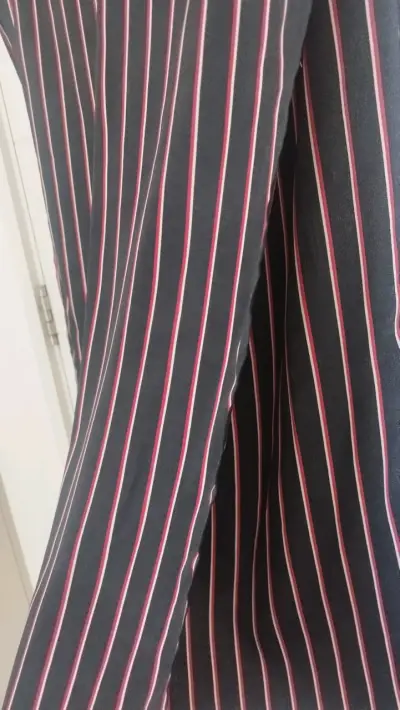 Pantalones anchos de rayas para mujer - miniatura 4