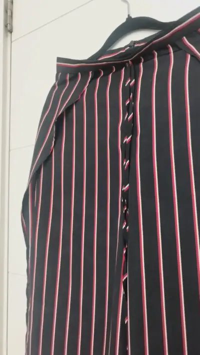Pantalones anchos de rayas para mujer - miniatura 5