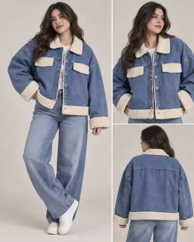 Chaqueta de mezclilla con chiporro - miniatura 2