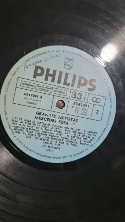 Vinilo Mercedes Sosa Serie Grandes Artistas - miniatura 6