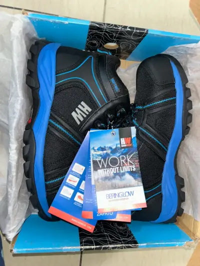 Botas de seguridad HW negras y azules - miniatura 2
