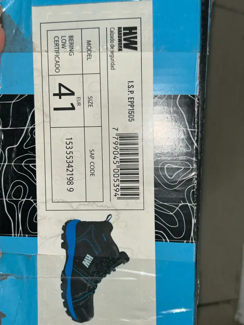 Botas de seguridad HW negras y azules - 4