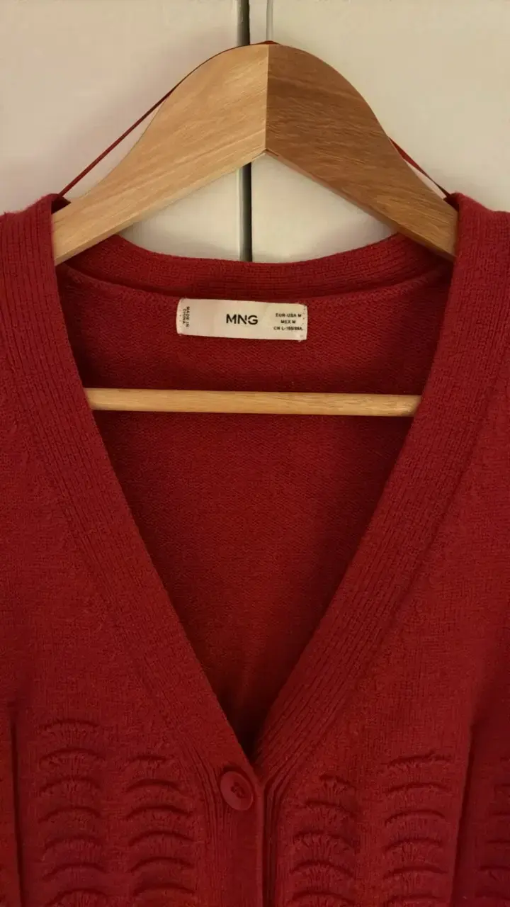 Cardigan rojo de punto MNG para mujer - 2