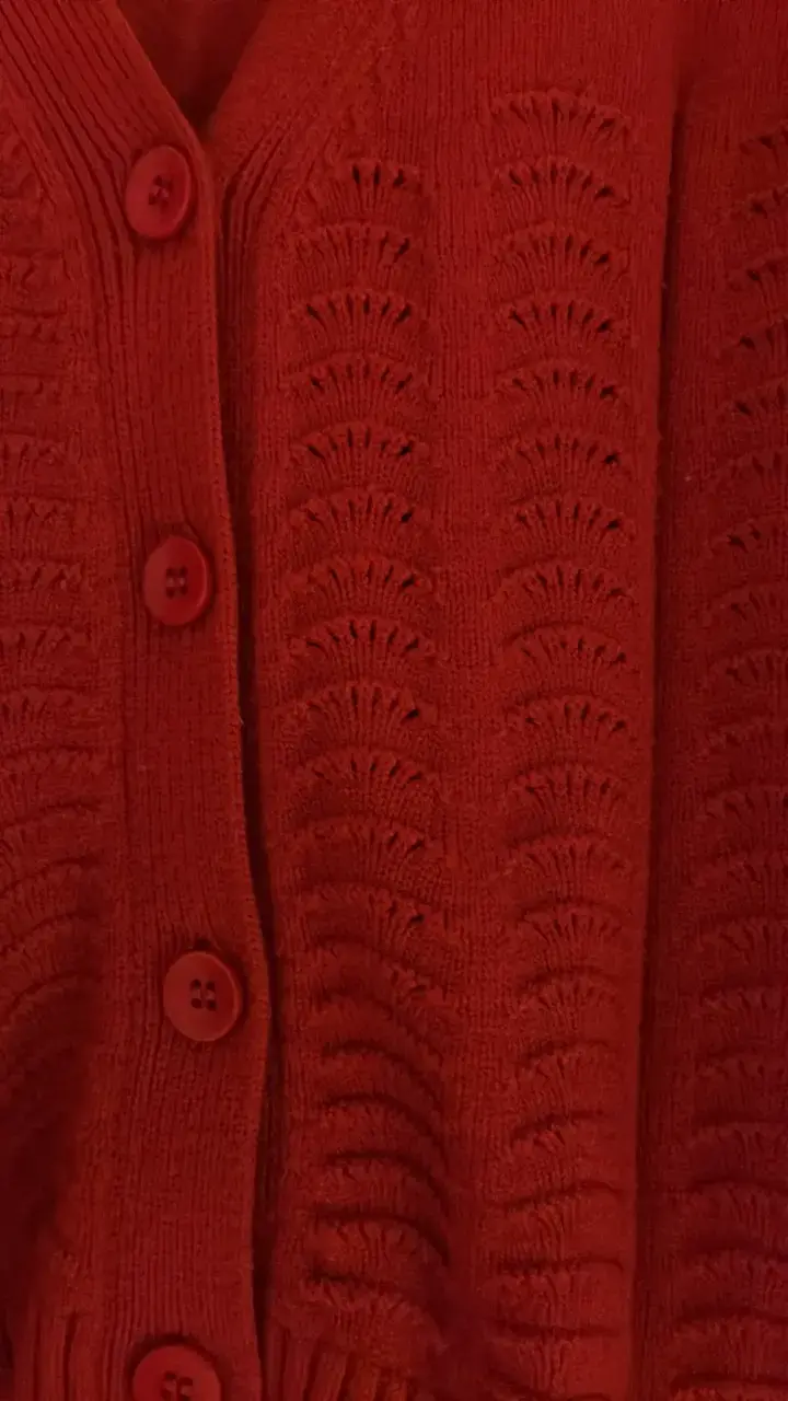 Cardigan rojo de punto MNG para mujer - 3