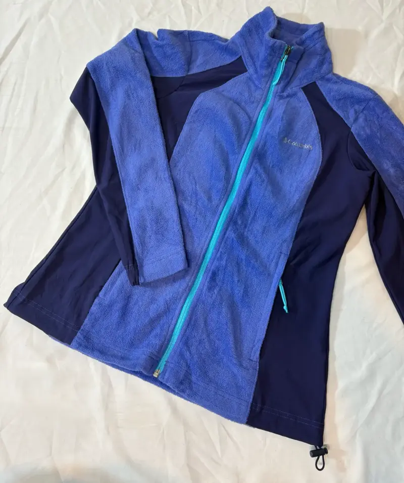 Chaqueta polar azul Columbia para mujer