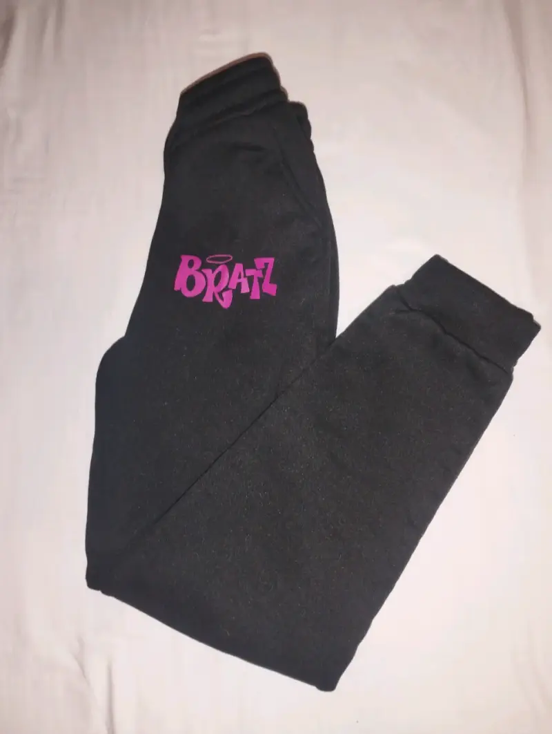 Pantalones deportivos negros Bratz para mujer
