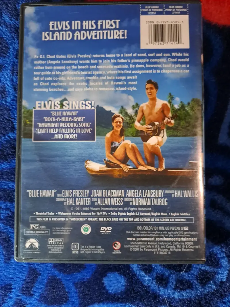 DVD Elvis Blue Hawaii original - 2