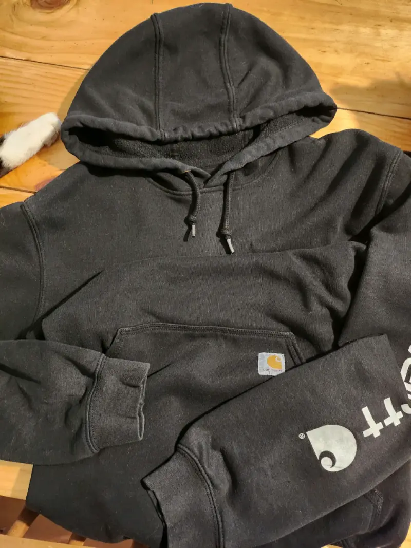 Polerón con capucha Carhartt negro original fit - 1