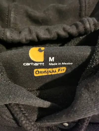 Polerón con capucha Carhartt negro original fit - miniatura 2