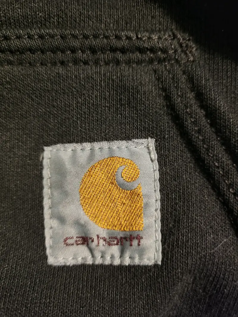 Polerón con capucha Carhartt negro original fit - 3