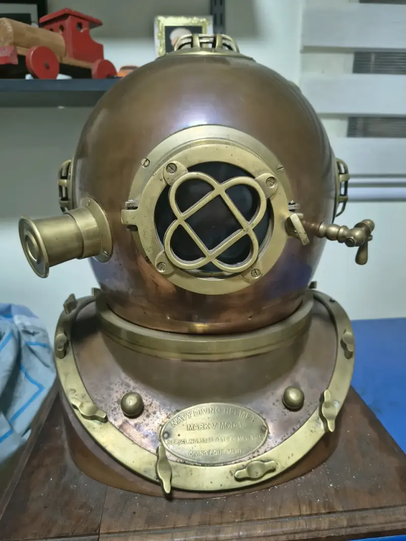 Replica Casco de buceo antiguo Navy Mark V - 1