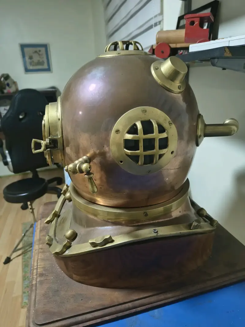 Replica Casco de buceo antiguo Navy Mark V - 2