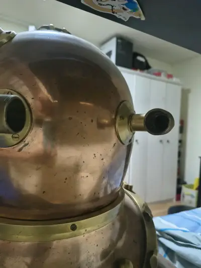 Replica Casco de buceo antiguo Navy Mark V - miniatura 4