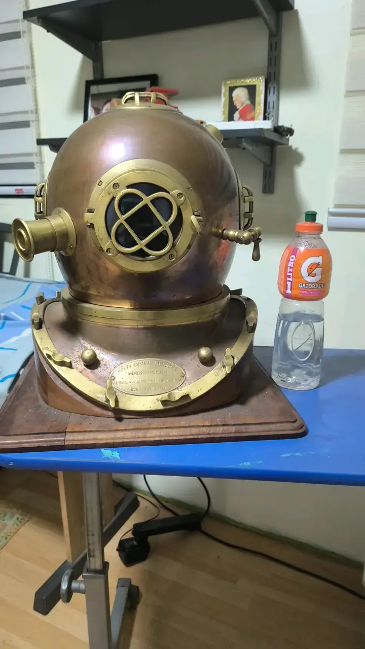 Replica Casco de buceo antiguo Navy Mark V - 6