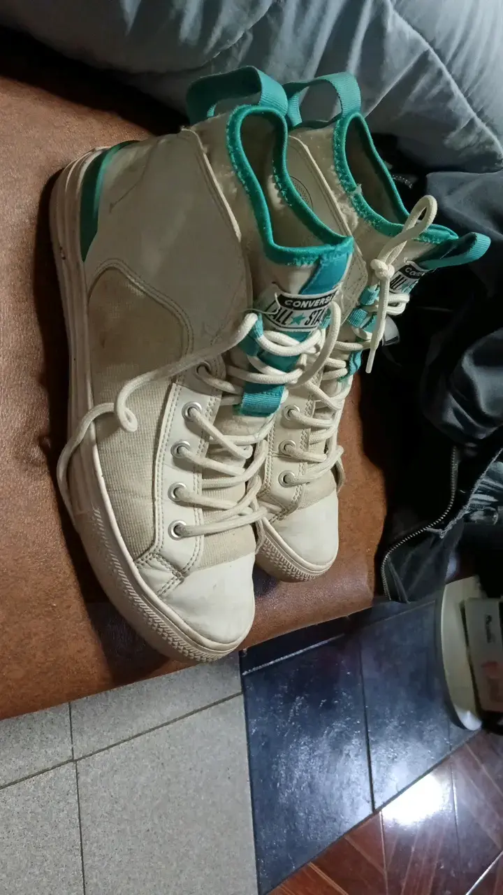 Zapatillas Converse All Star blancas de lona - 2