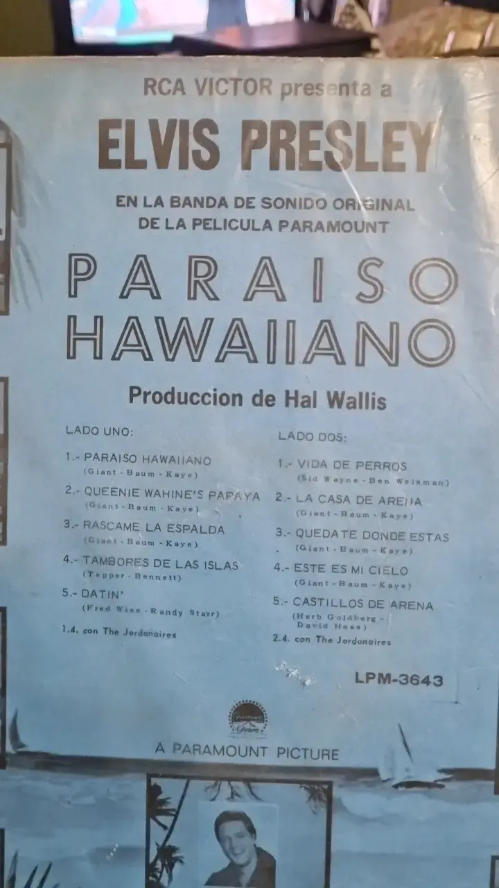 Vinilo Elvis Presley Paraíso Hawaiano RCA Victor - 6