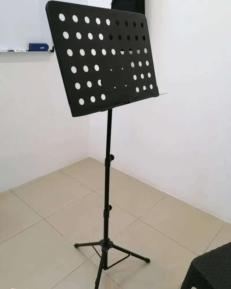 Atril de música ajustable negro - 2