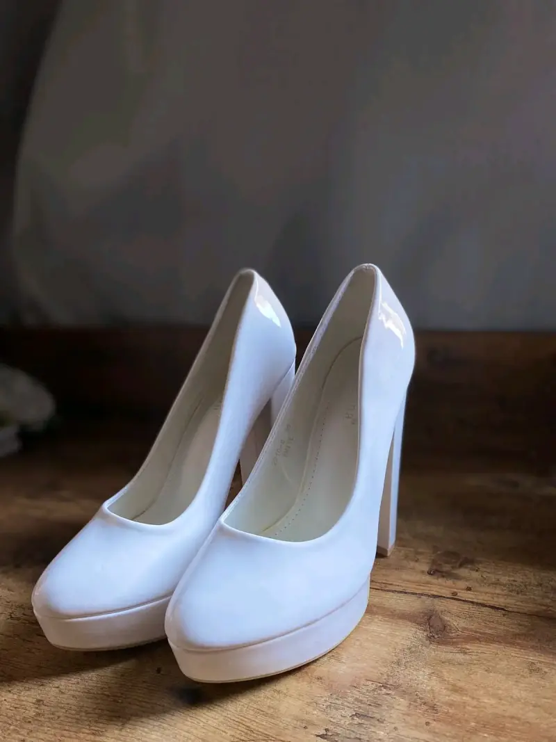 Zapatos de Tacón Alto Blancos para Mujer - 1