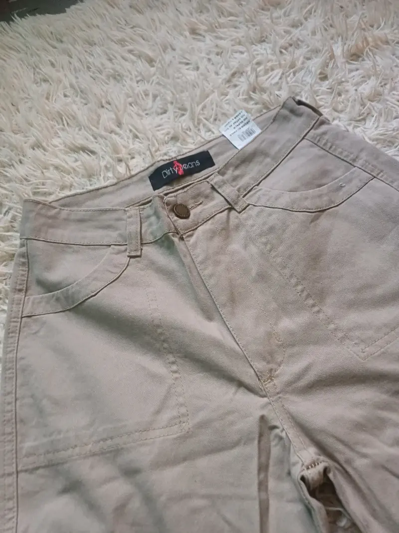 Pantalones cargo beige talla 38 marca Dirty - 1