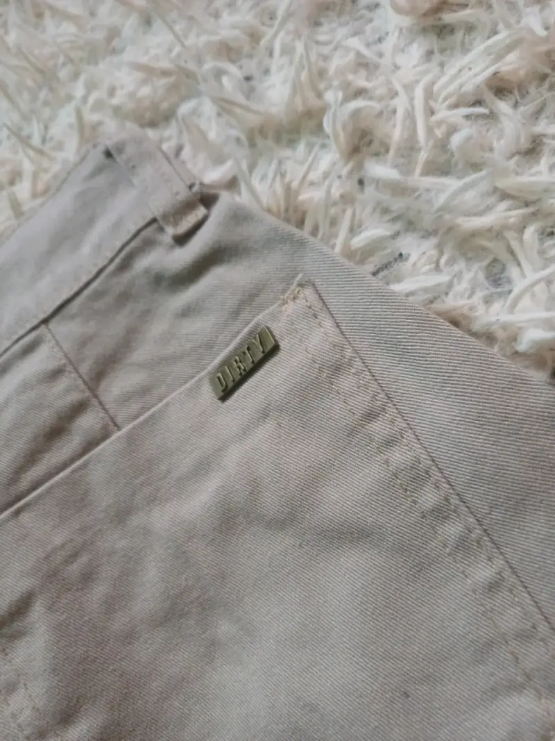 Pantalones cargo beige talla 38 marca Dirty - 3
