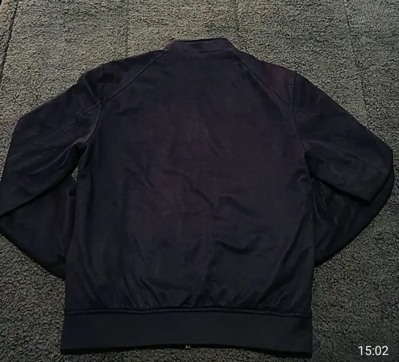 Chaqueta bomber Zara azul marino con cierre - 2