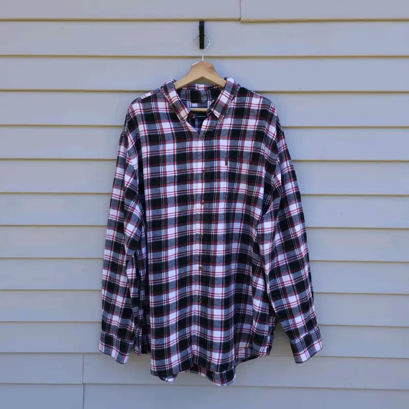Camisa de franela a cuadros Chaps para hombre - 1