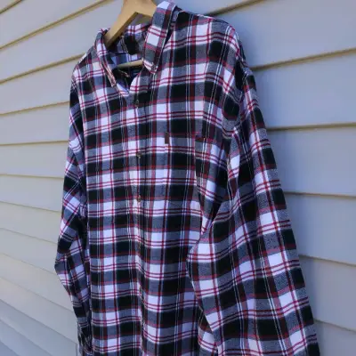 Camisa de franela a cuadros Chaps para hombre - miniatura 2