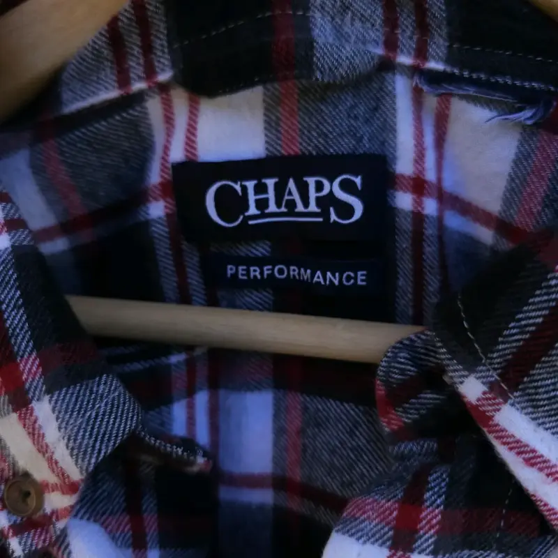 Camisa de franela a cuadros Chaps para hombre - 4
