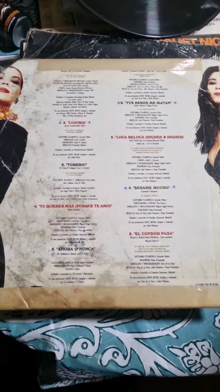 Vinilo Azúcar Moreno Mambo en buen estado - 2