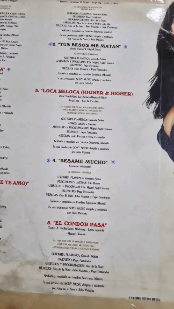 Vinilo Azúcar Moreno Mambo en buen estado - 4