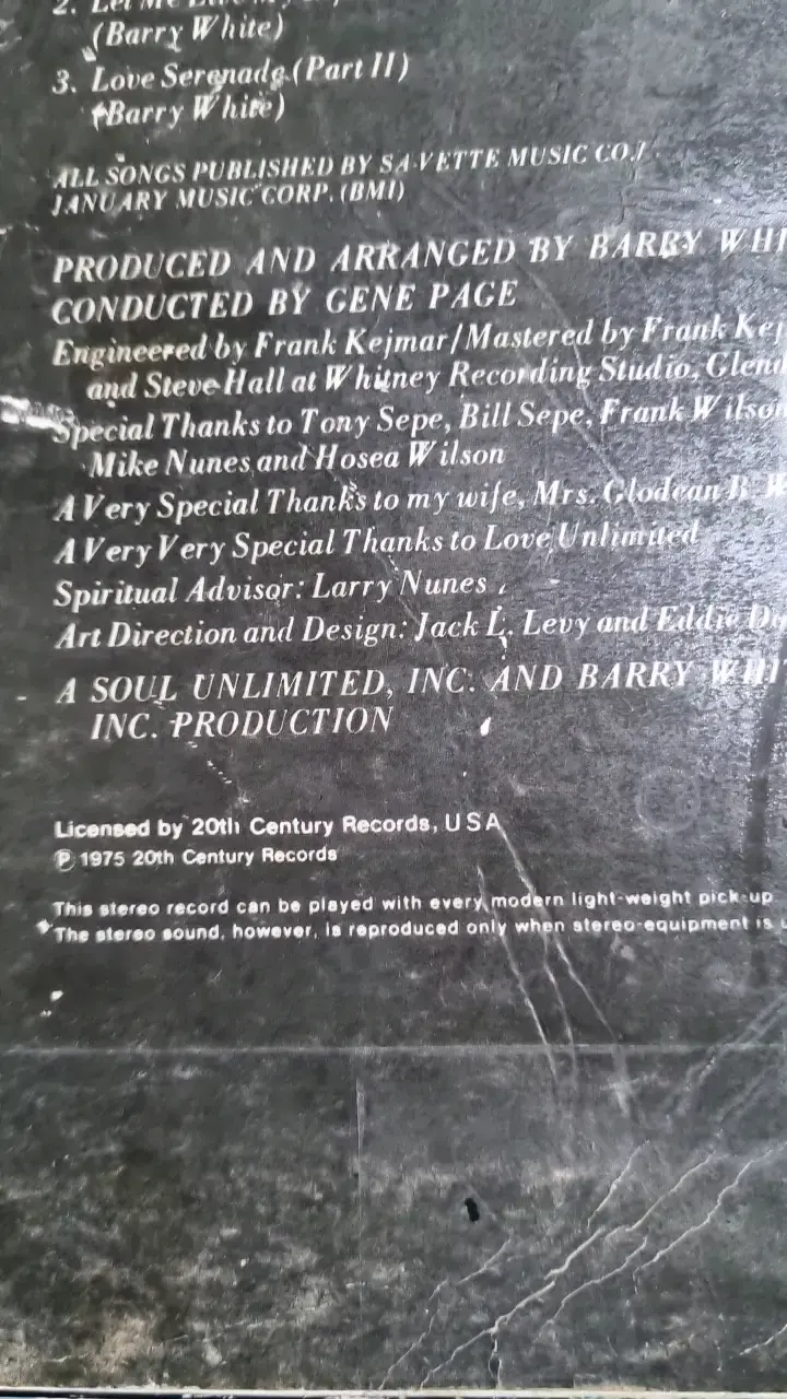 Vinilo Barry White Just Another Way To Say I Love You - 5