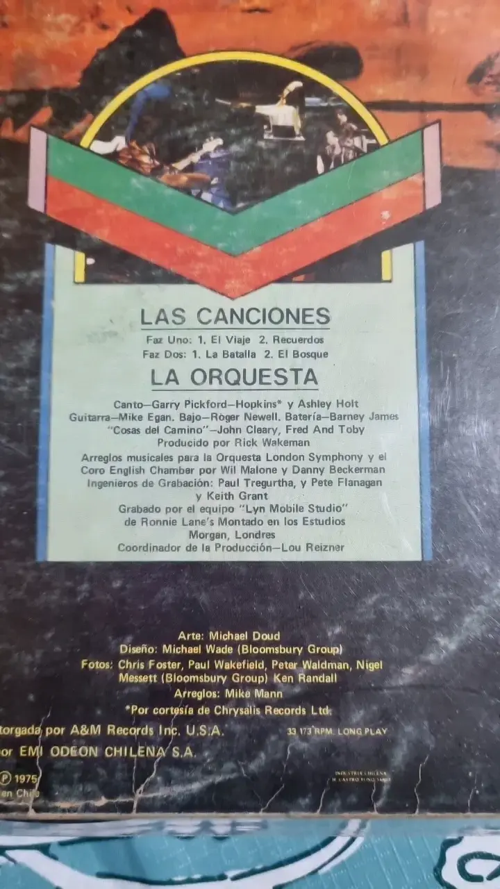 Vinilo Rick Wakeman Viaje al Centro de la Tierra - 3