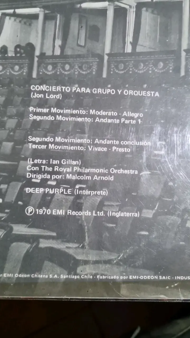 Vinilo Deep Purple con Orquesta Filarmónica - 3