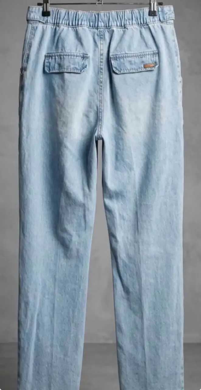 Jeans de mezclilla desgastados para mujer - 3
