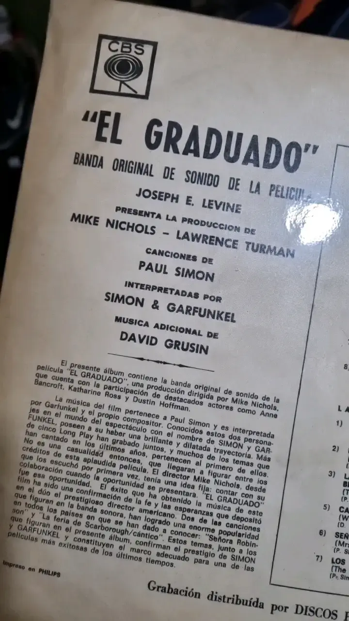 Vinilo Banda Sonora El Graduado Simon & Garfunkel - 2