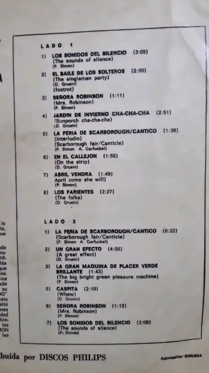 Vinilo Banda Sonora El Graduado Simon & Garfunkel - 3