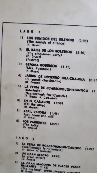 Vinilo Banda Sonora El Graduado Simon & Garfunkel - miniatura 4