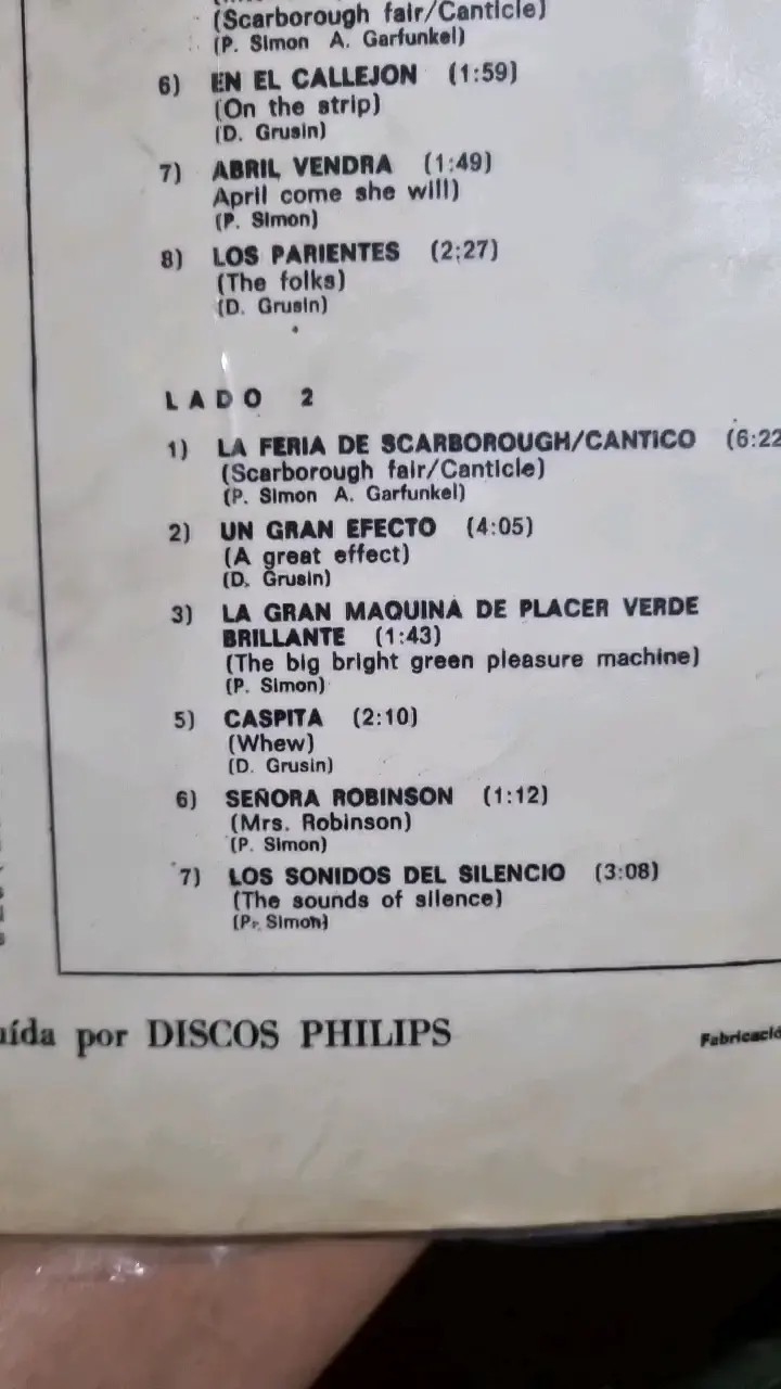 Vinilo Banda Sonora El Graduado Simon & Garfunkel - 5