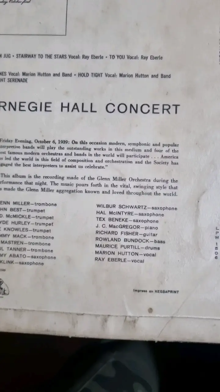 Vinilo The Glenn Miller Carnegie Hall Concert - 5