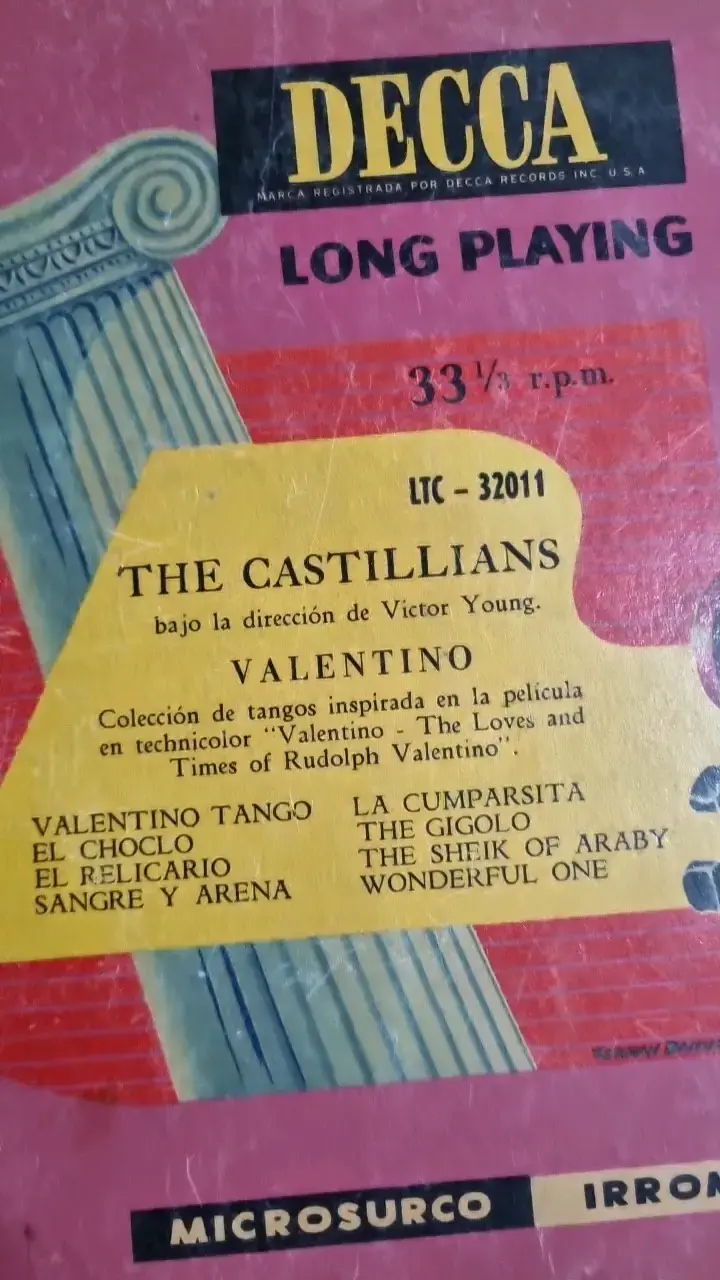 Vinilo Decca The Castillians Valentino - 2