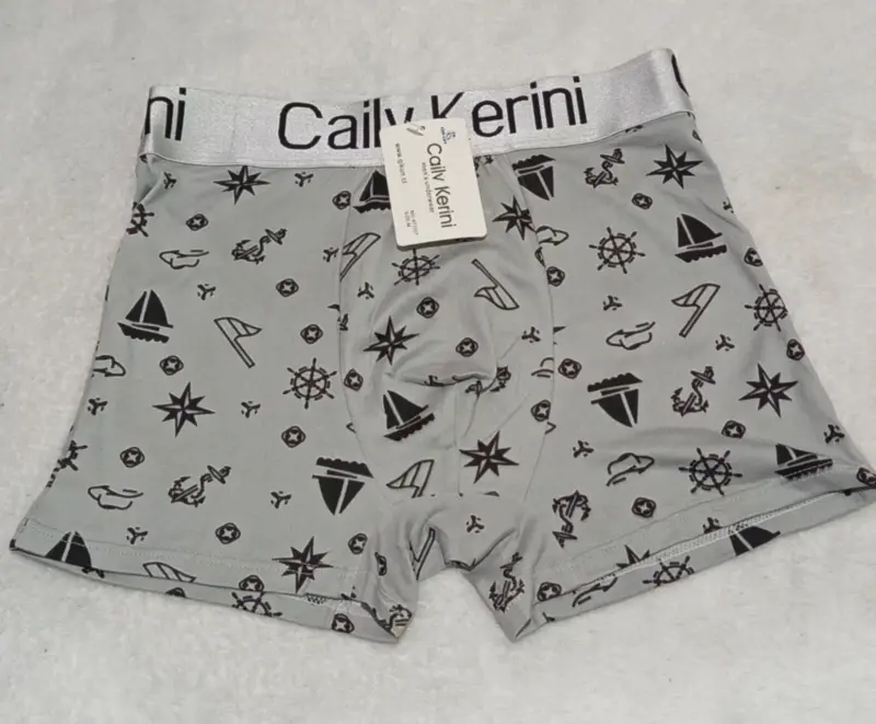 Boxer gris con estampado náutico Cailv Kerini - 1