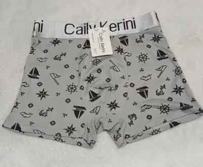 Boxer gris con estampado náutico Cailv Kerini - miniatura 1