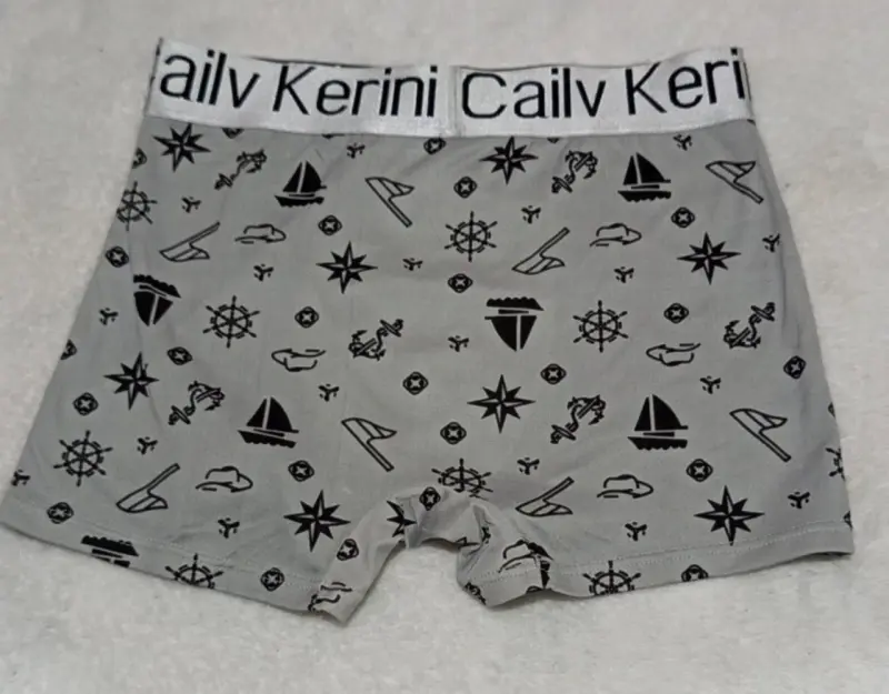 Boxer gris con estampado náutico Cailv Kerini - 2