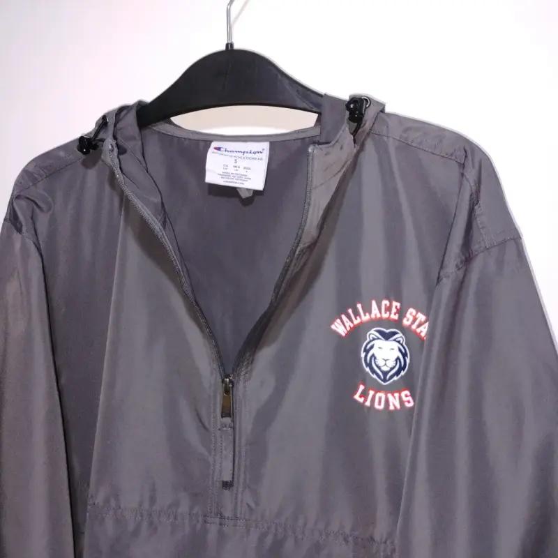 Cortaviento Ligero Champion gris con capucha gris - 3
