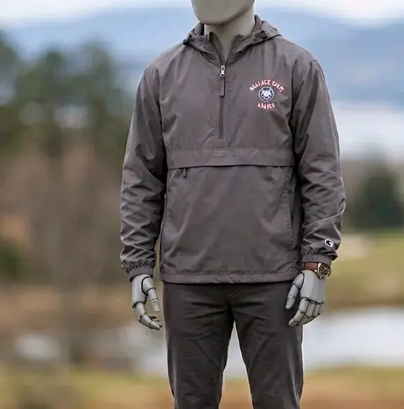 Cortaviento Ligero Champion gris con capucha gris - 6