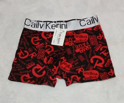 Boxer estampado rojo y negro Cailv Kerini - miniatura 1