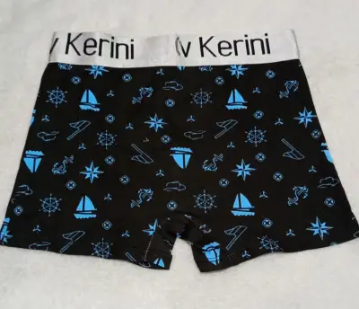 Boxer estampado negro y azul para hombre - miniatura 2