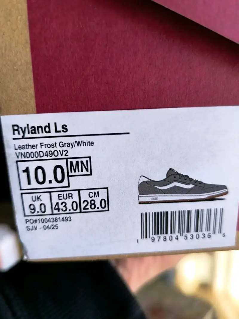 Zapatillas Vans Ryland Ls Gris Talla 43 - 4