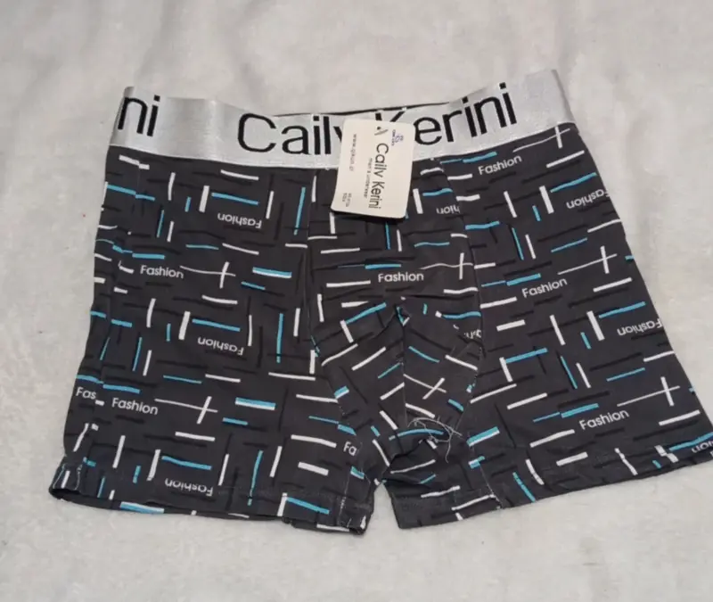 Boxer estampado negro Cailv Kerini para hombre - 1